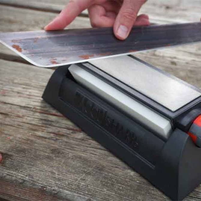 Benhalex - Wholesale Knife Sharpener - AccuSharp DELUXE Tri-Stone Sharpening System3