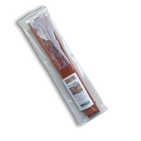 Terra Lusa - Wholesale Handheld Folding Fan - Embroidered Fan from Castelo Branco - Phoenix4