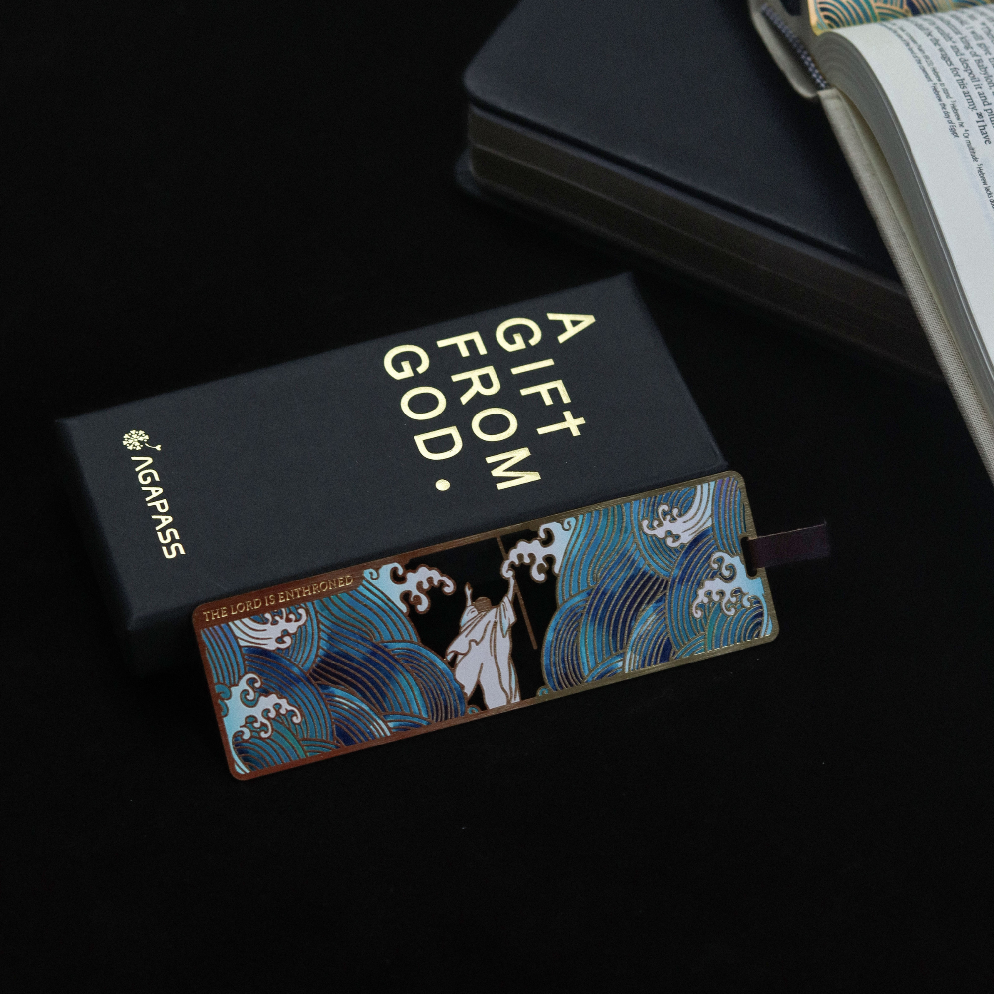 LuminaSalina – wholesale Bookmark – Parting of the Red Sea - Hollowed Metal Bookmark Christian Gift Jesus Christ1