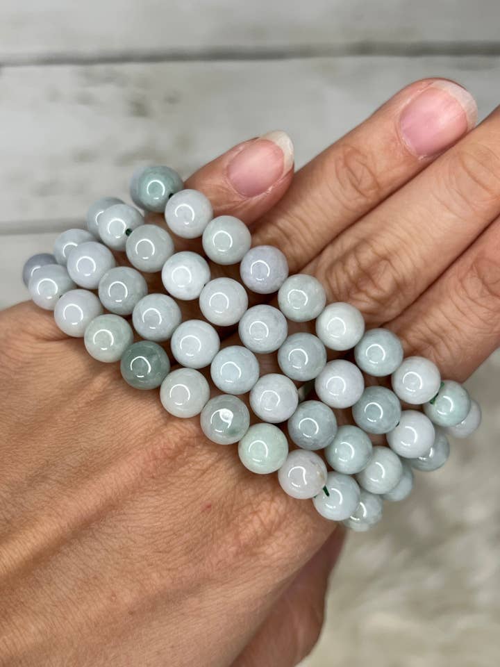 Pulsera de jade birmano para venta al por mayor de Serendipity Crystals