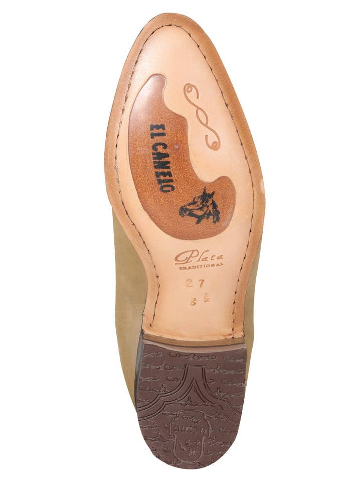 El General Western Wear - Wholesale Cowboy Boots - Men's - El Canelo - Charro Ankle Boot - Atlas Sand 228