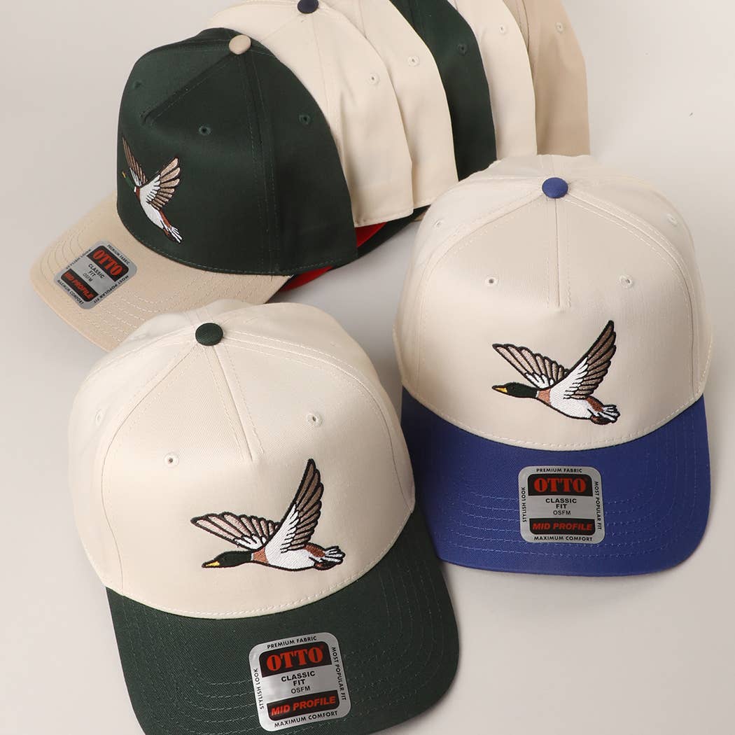 Fashion City - Wholesale Trucker Hat - Unisex - Flying Mallard Graphic Embroidered Trucker Hat 8