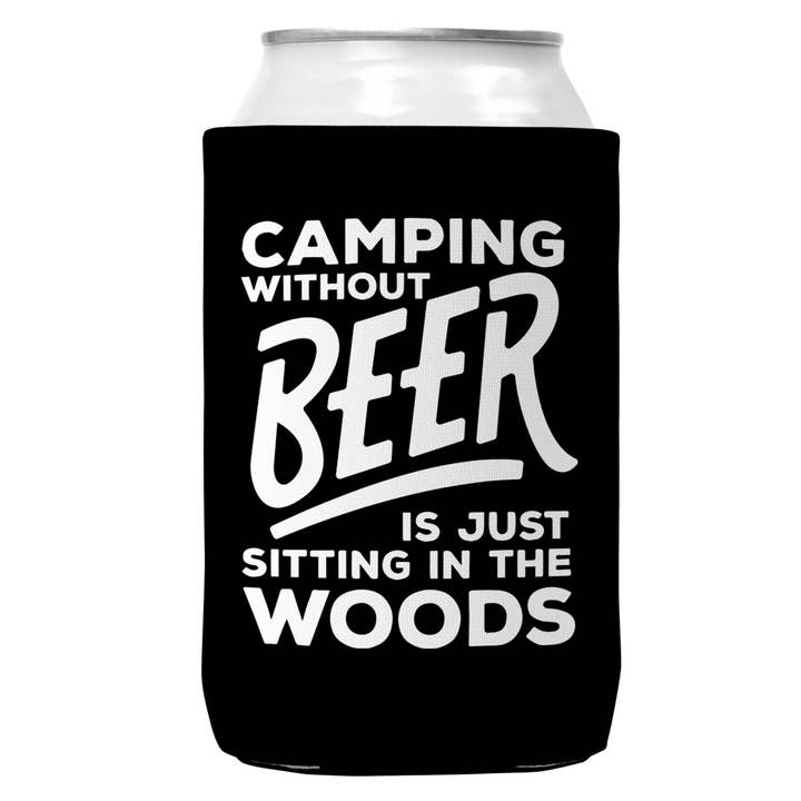 Wi-Wear - Wholesale Drink Huggers & Koozies - Camping Without Beer Can Koozie Cooler for 12oz Cans