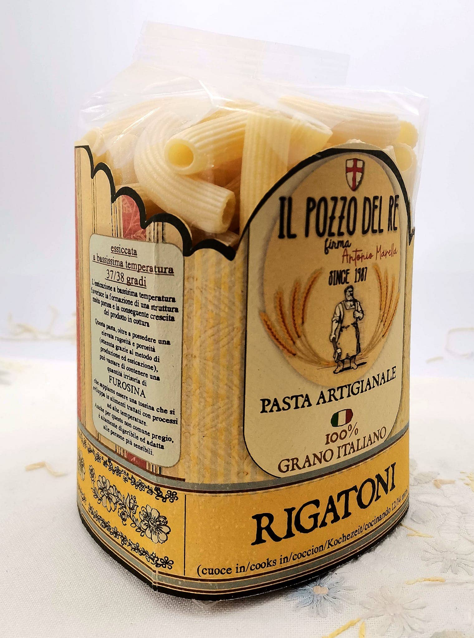 IL POZZO DEL RE firma Antonio Marella - Wholesale Pasta - Rigatoni 500 g1