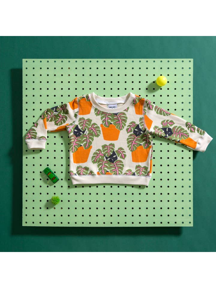 Baby Cats of California - Wholesale Sweatshirt - Kids - Kids Cat in Pot Sweatshirt0