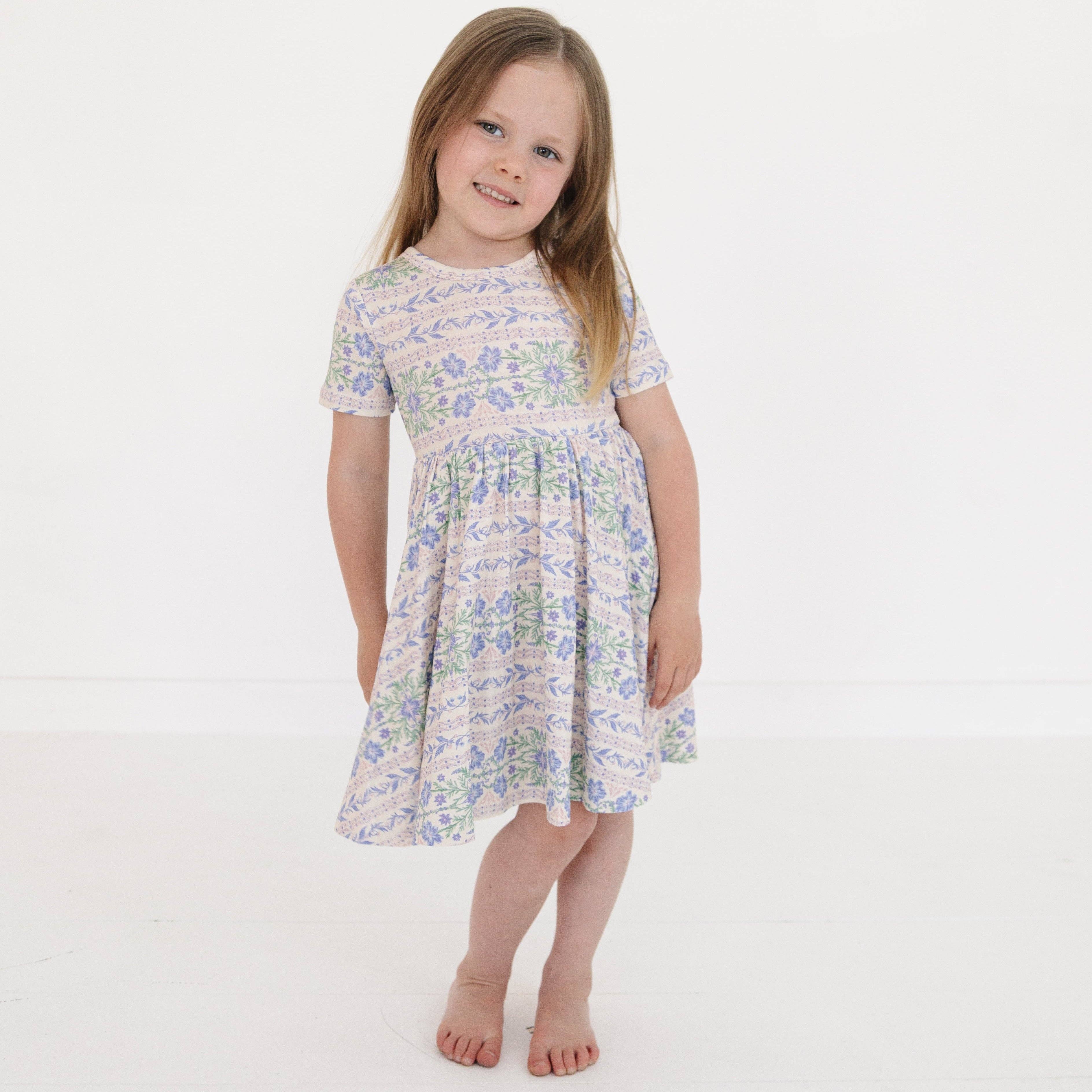 Motette - Wholesale Dress - Kids - Spring Cascade Bamboo Twirl Dress0