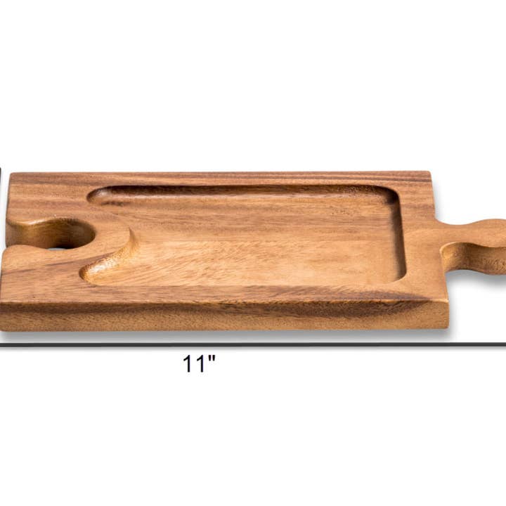 Kalmar Home - Wholesale Cheese Board - Interlocking Charcuterie Board/Wine Glass Holder