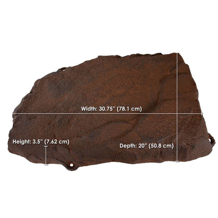 Sunnydaze Decor - Wholesale Outdoor Ornament/Decor - Flat-Profile Artificial Landscape Rock with Stakes - Brown
