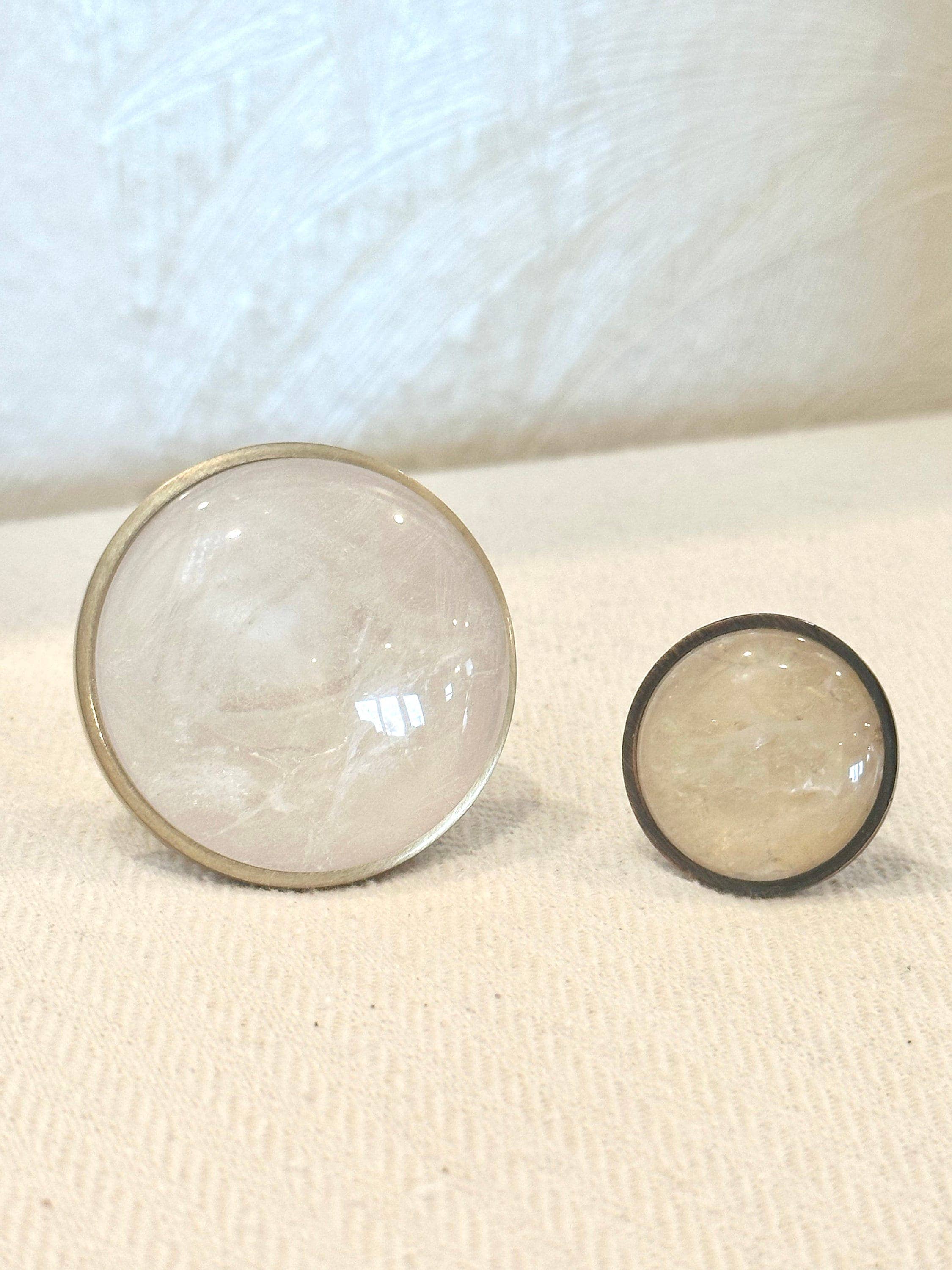 Stephen D. Evans - Vendita all'ingrosso Manopola/pomello - Pomolo di cristallo di lusso in ottone per porta e cassetto5