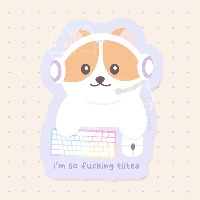 I'm So Tilted Sticker for wholesale by Scotty&Mel