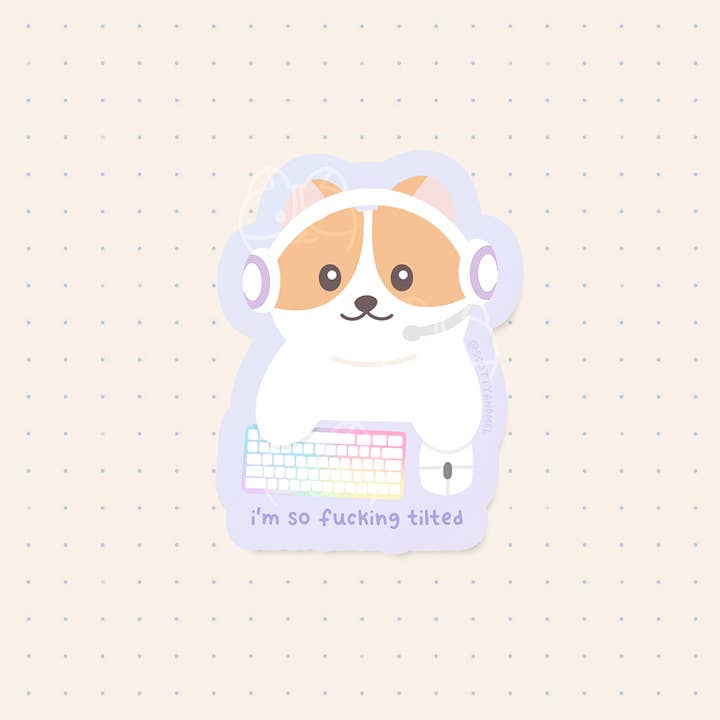 I'm So Tilted Sticker for wholesale by Scotty&Mel