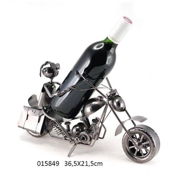 Biker Bottle Cover On Motorcycle 'Wine' 36.5 X 16.5 X 21.5 cm for wholesale by Faye