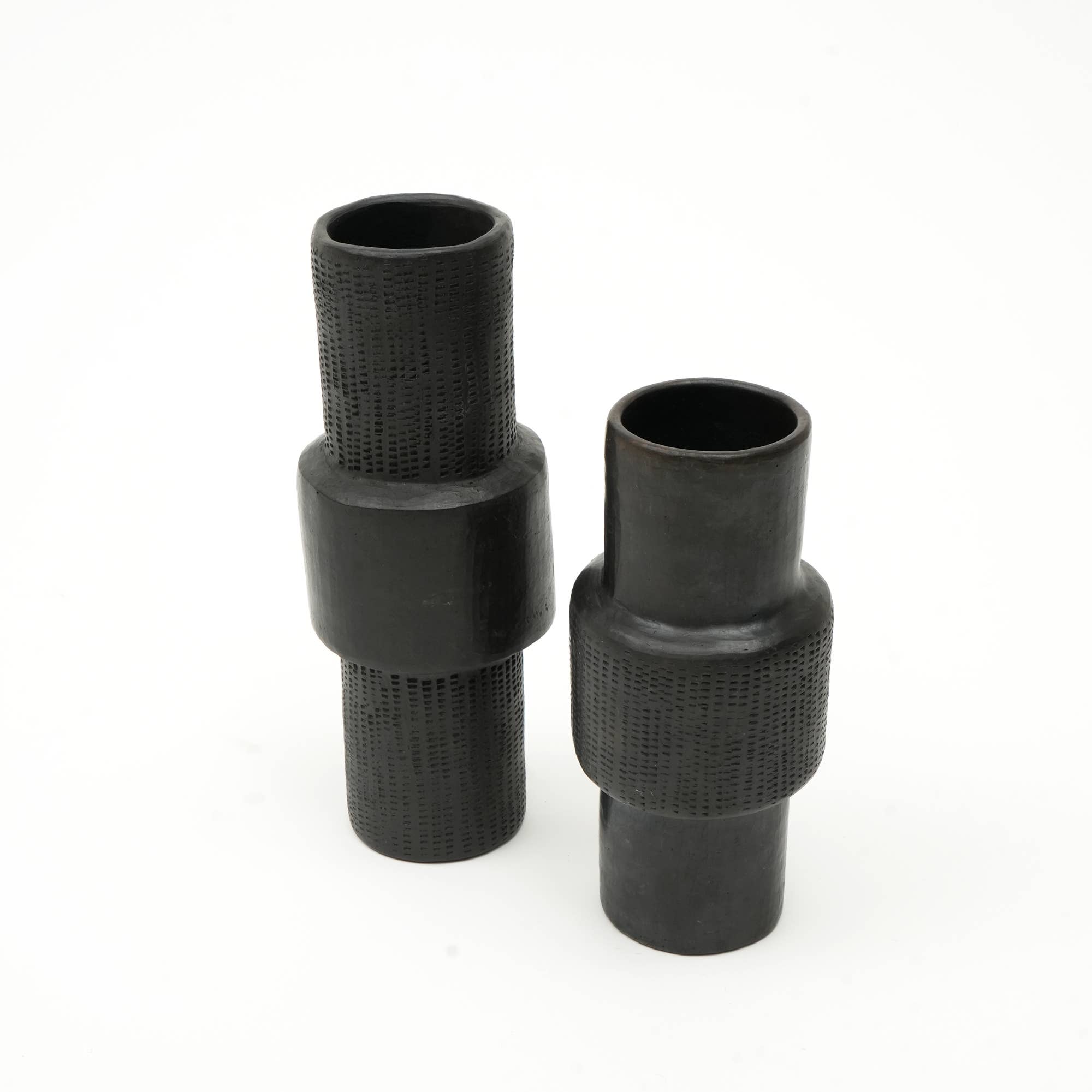 Black Home Decor Object | Longpi Pottery Decor Object | 8" for wholesale on Faire1