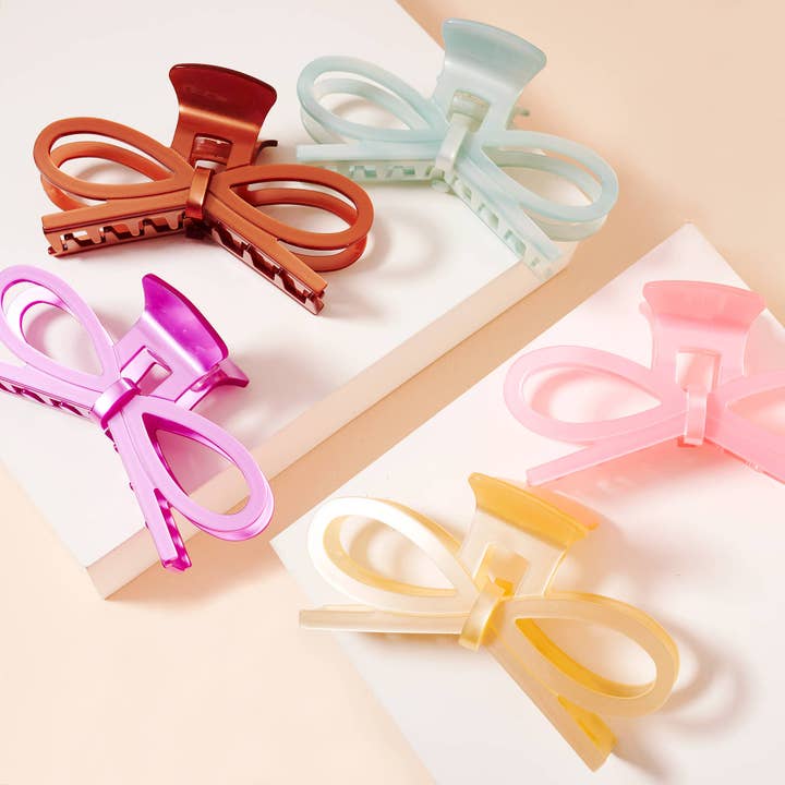 Frem - Wholesale Hair Clip - Women's - Acetate Ribbon Hair Claw