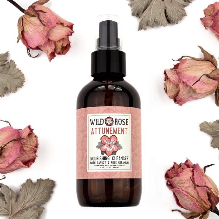 Nettoyant végétal nourrissant Attunement, 4 oz pour la vente par Wild Rose Herbs