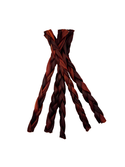 Dibo Pet Foods - Wholesale Pet Treats - Dog - Braided Beef Collagen Stick Brown - 12"5