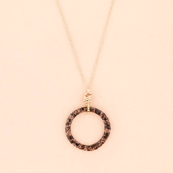 Piton Ring Pendant Long Necklace for wholesale by Sonata