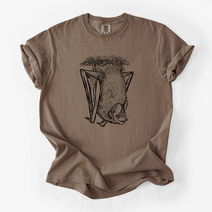 Eptesicus fuscus - Big Brown Bat - Unisex Comfort Colors Garment-Dyed Heavyweight T-shirt for wholesale by Because Tees