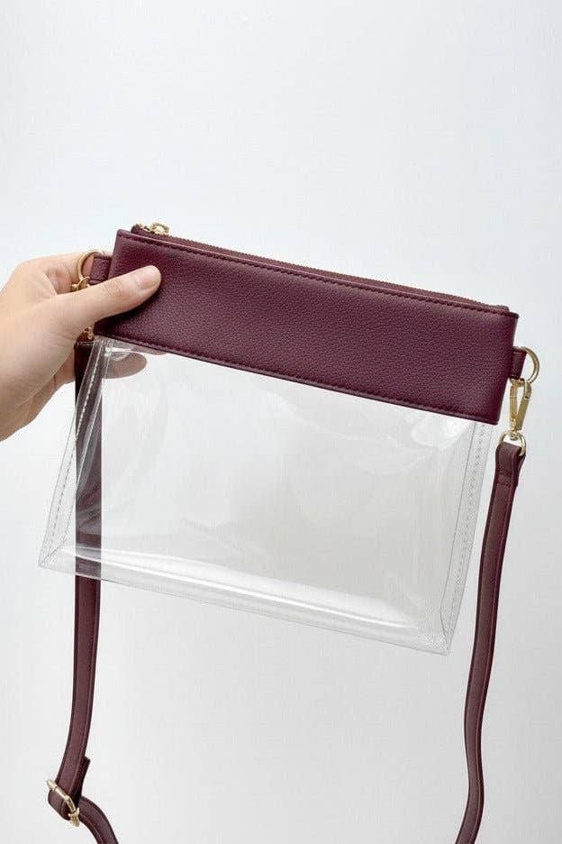 MiMi Wholesale - Vente Sac à bandoulière – femme - Sac à bandoulière/pochette transparent Game Day AD200T13