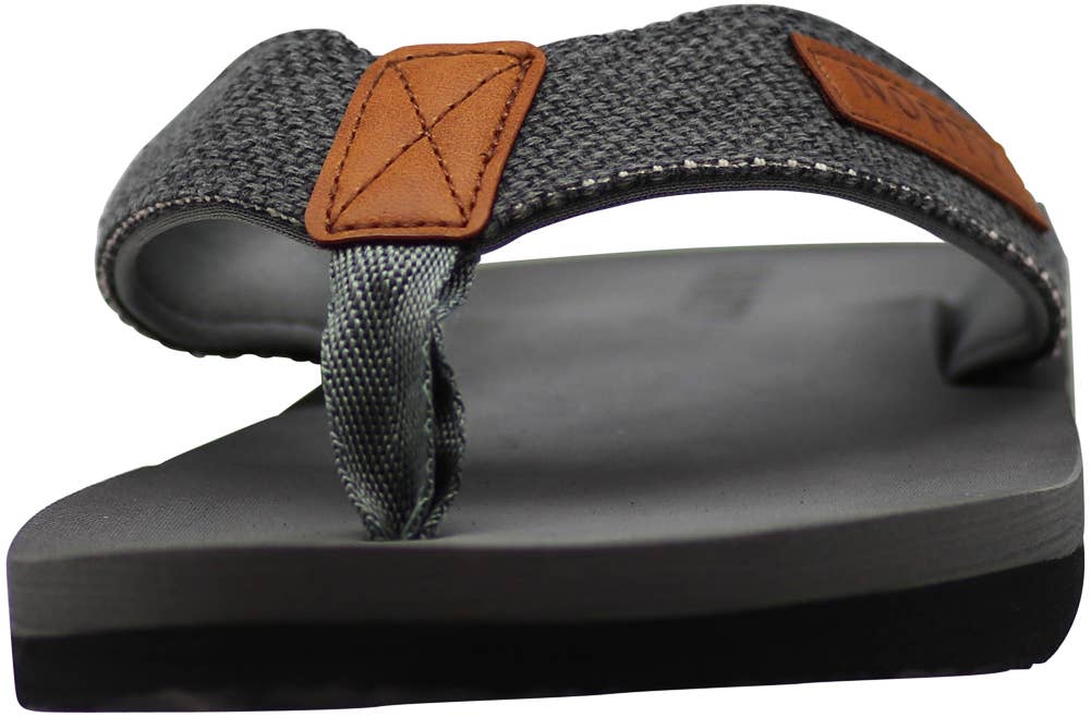Eastern Off Price - Wholesale Flip Flops - Men's - Norty Men's Soft EVA Sandal Shoe 41449 Grey4