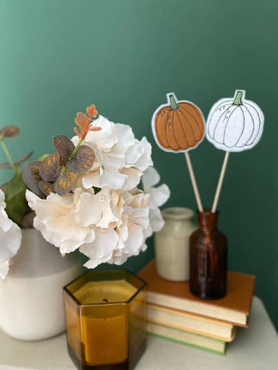 PUMPKIN DECORATION for wholesale by Girl Friday Embroidery