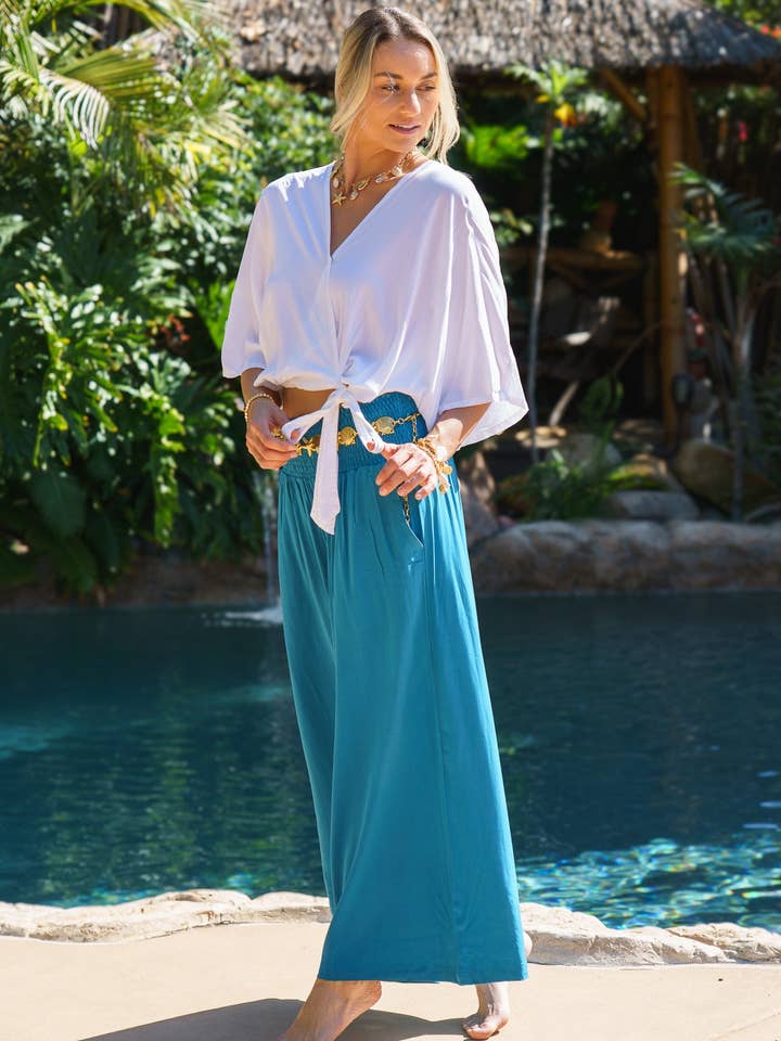 Bali Queen - Wholesale Pants - Women's - Solid Wide Leg Pant4