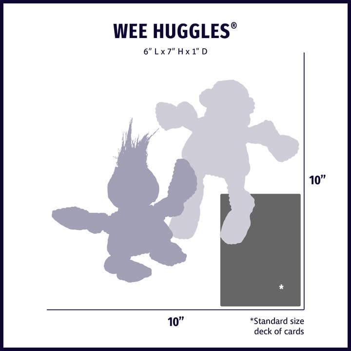HuggleGroup - Wholesale Pet Plush Toy - Dog - Assorted Raw Bar Wee Huggles® Plush Dog Toys (3pk)8