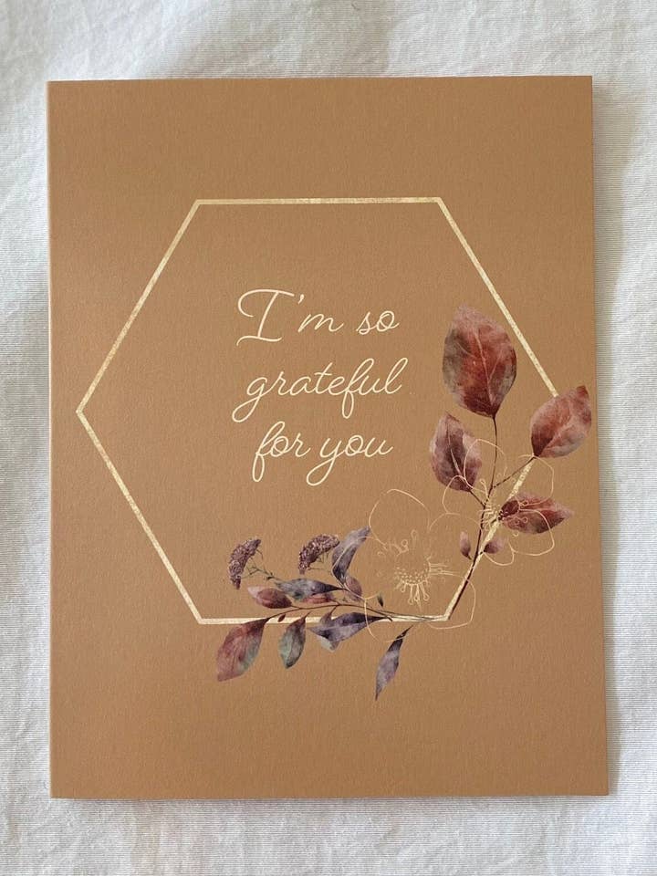 Thanksgiving Cards for Friends and Family for wholesale by The Butter and Honey Co.