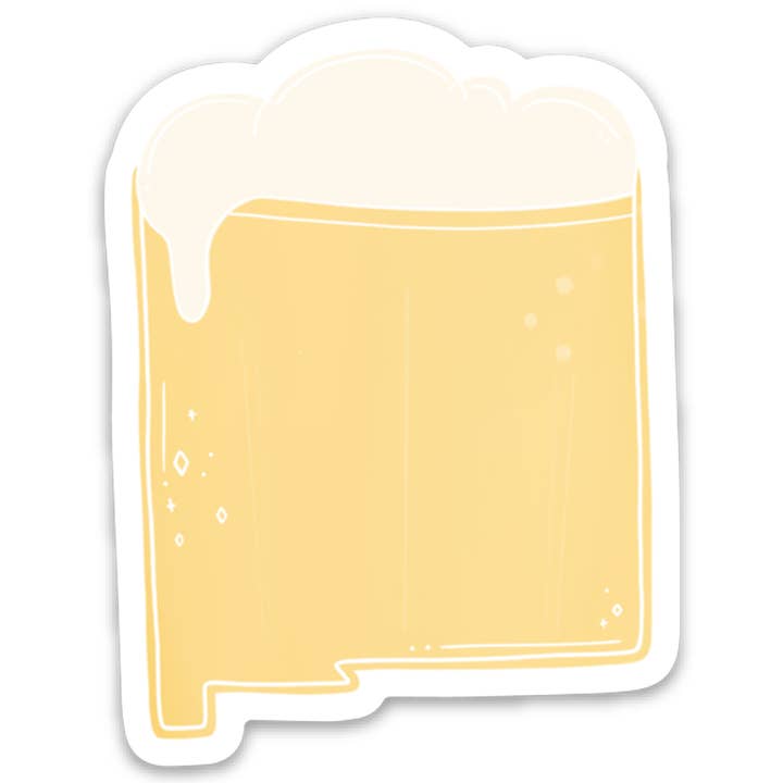 Pegatina de cerveza de Nuevo México para venta al por mayor de The Doodle Shop