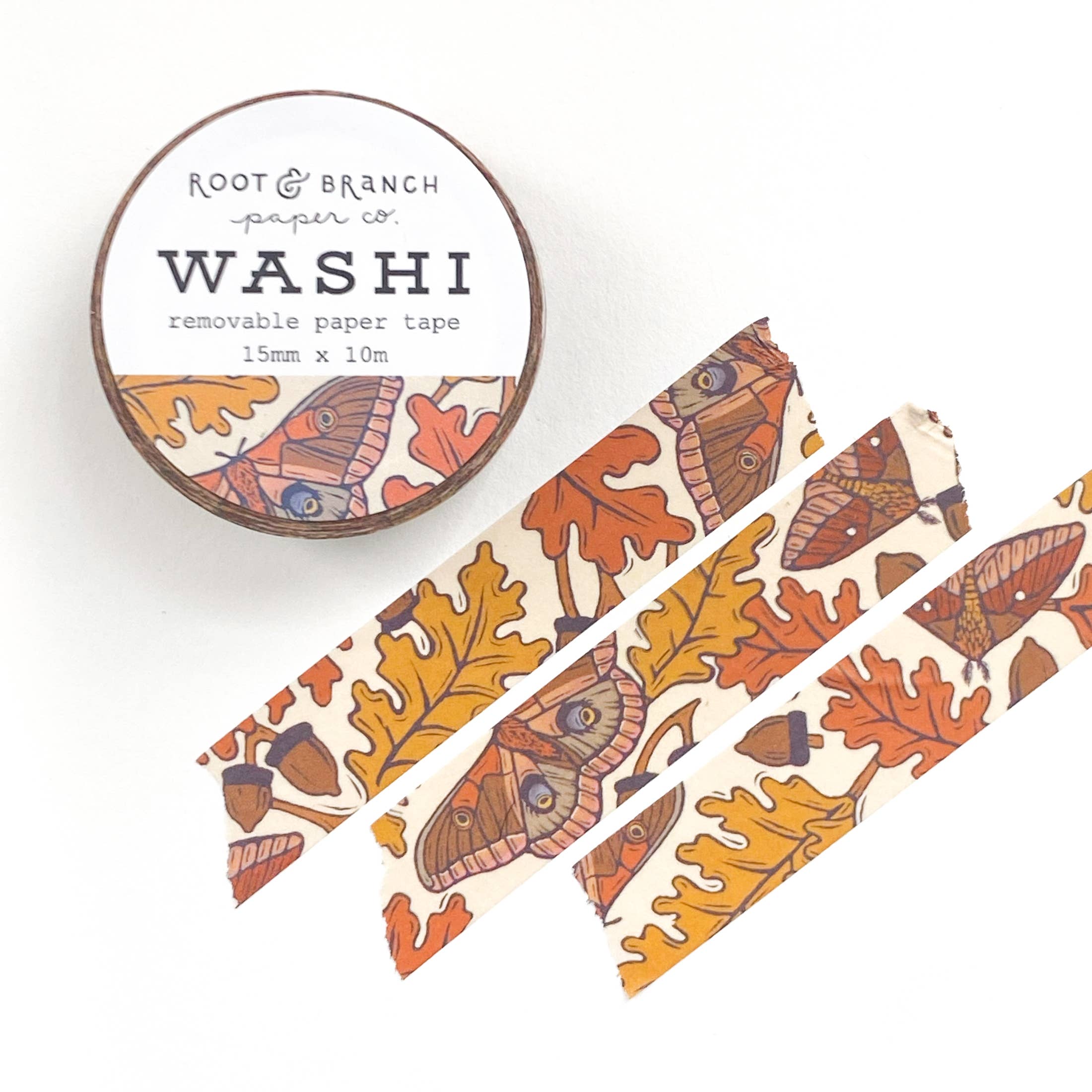Root & Branch Paper Co. – wholesale Washitejp – Vit ek Höst Washi Tape2
