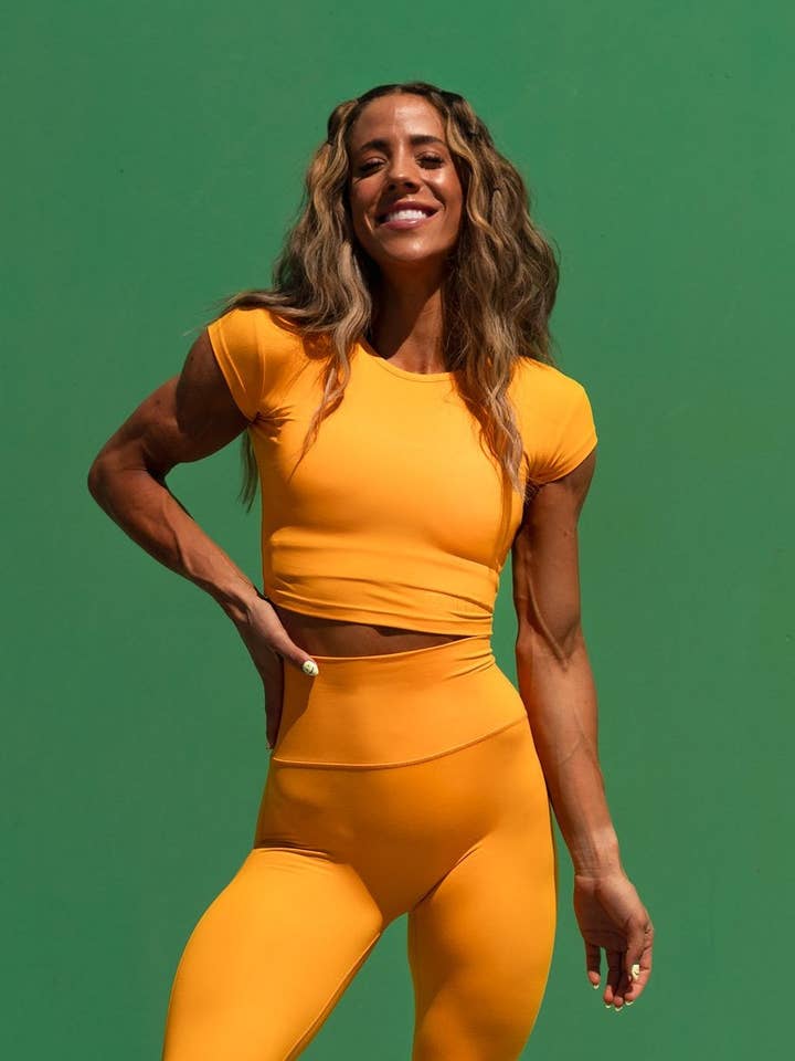 Sports Tee Cropped for wholesale by The Gold Elite Collective