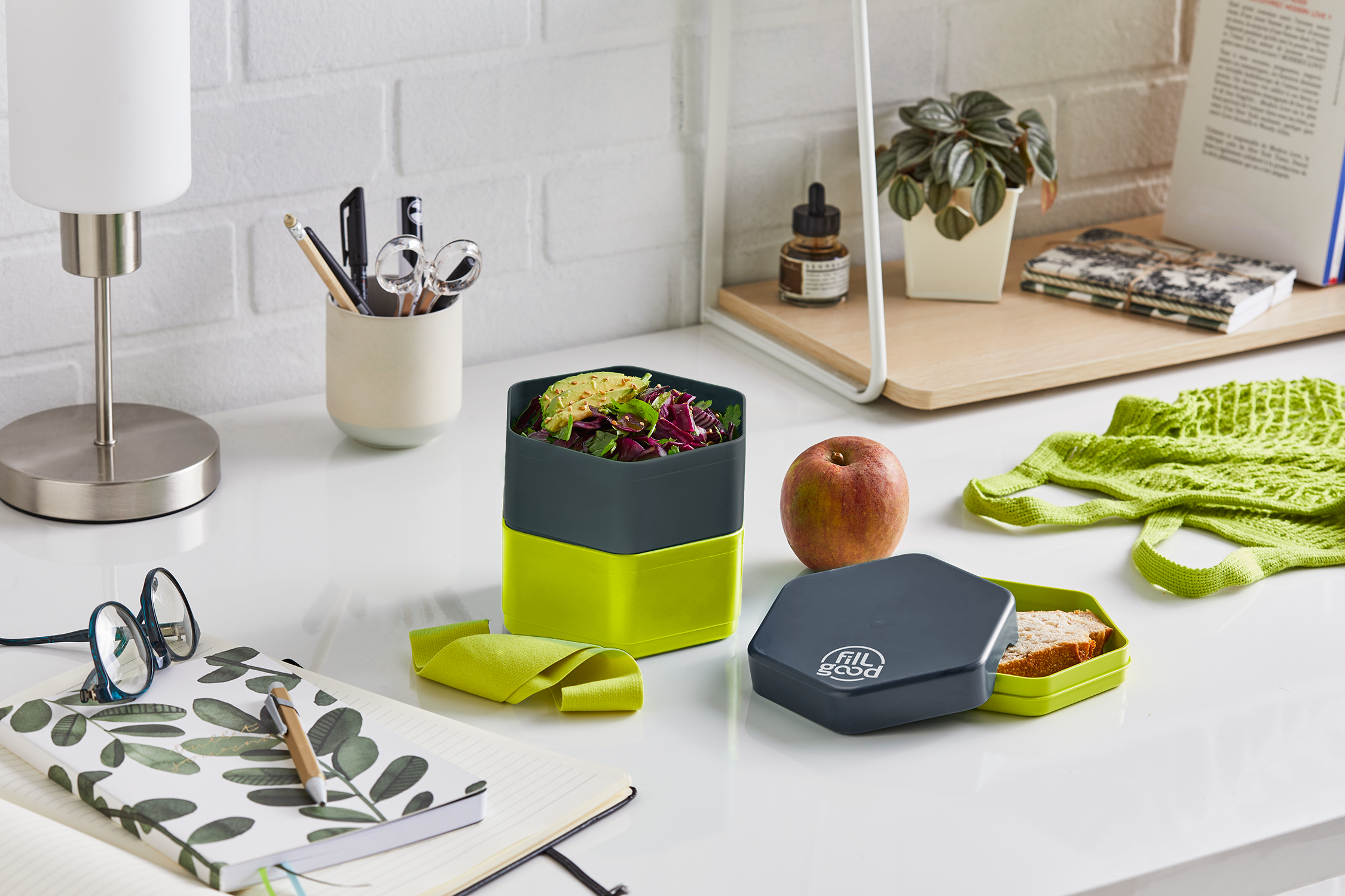 Squiz & Fillgood - Vente Sac/boîte repas - Grande Boite à déjeuner 'Bento' - Fillgood - Made in France4