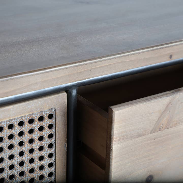 Kodu - Wholesale Sideboard - Tirkane Buffet, Made of Iron, In Natural Color, 119X47X68Cm6