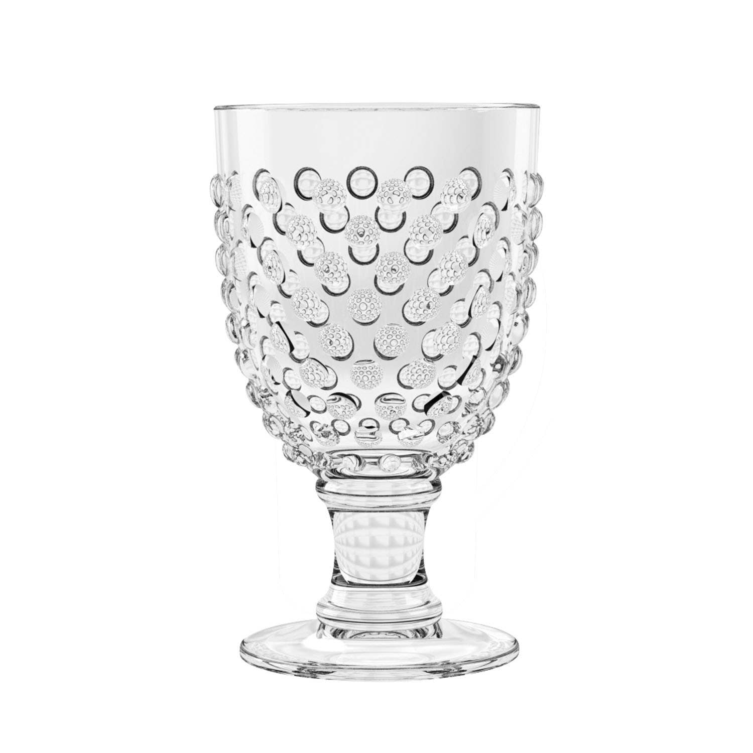 Abode Homewares by TarHong - Wholesale Drinking Glass/Cup - Hobnail Clear Drinkware Collection6