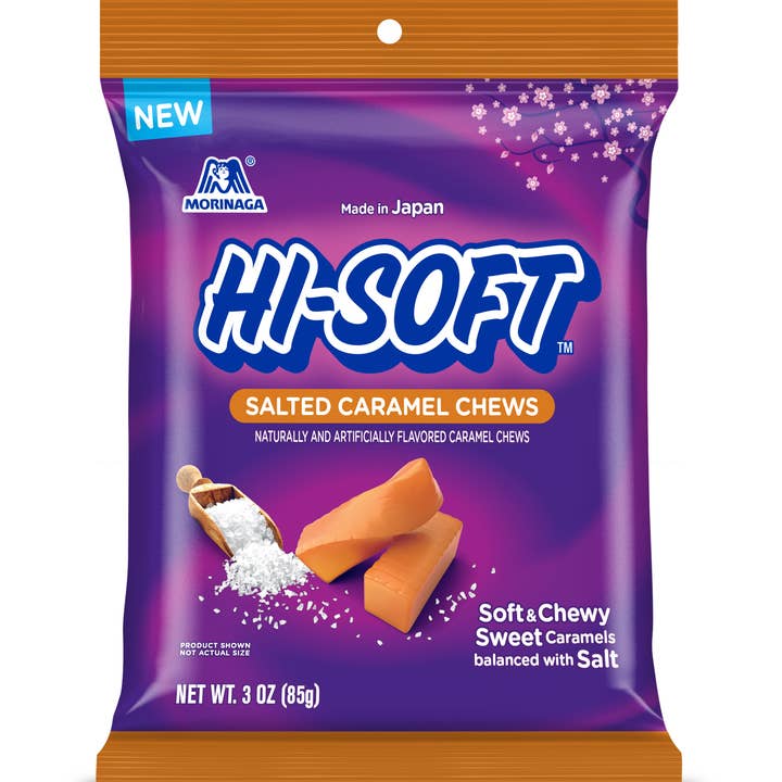 Grandpa Joe's Candy Shop - Wholesale Caramel - Hi-Chew Soft Salted Caramel Chews, 3oz Bag, 6ct