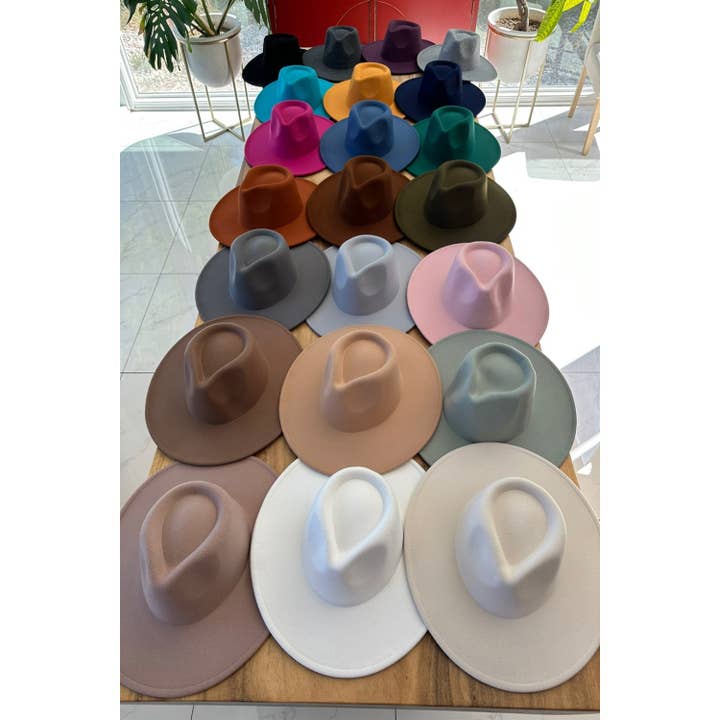 The Vegan Felt Rancher Hat – Now in 25+ Colors! for wholesale by Queens INC
