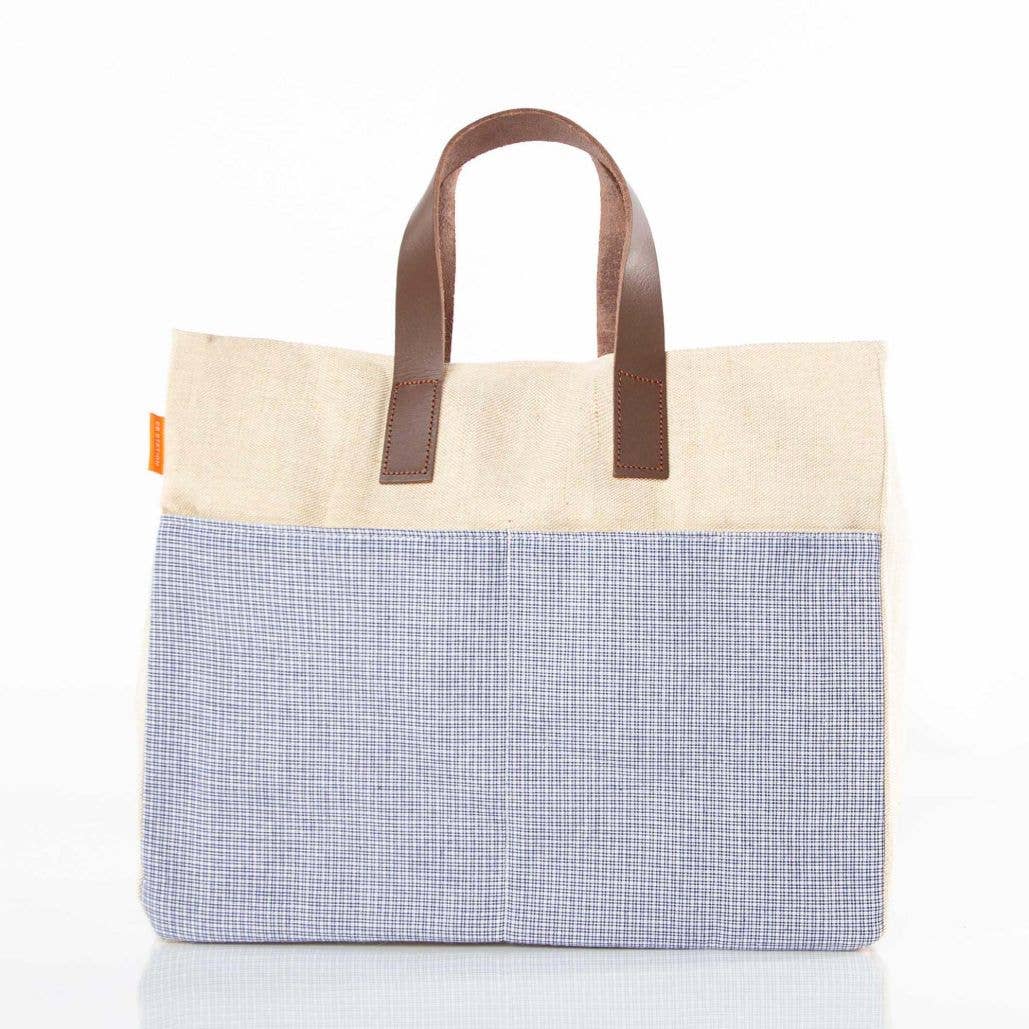 Jute Book Tote for wholesale on Faire