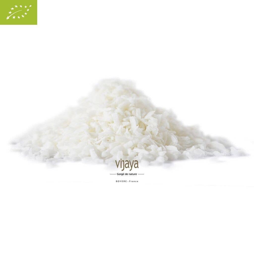 VIJAYA - SAS J.L. BOYERE - Vendita all'ingrosso Frutta secca - Noce di cocco grattugiata media - Filippine - 125 g - Biologica* e Commercio equo1