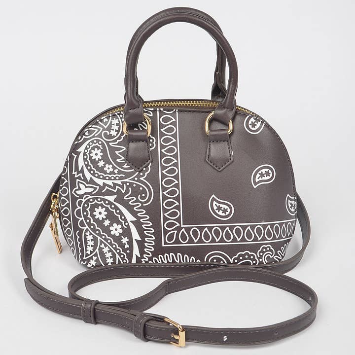 3AM BY H&D ACCESSORIES - Wholesale Crossbody Bag - Women's - Bandana Print Handle Bag