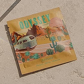 Rack of 25 collector bags "Arizona" Apricot Hibiscus for wholesale by Odyssey