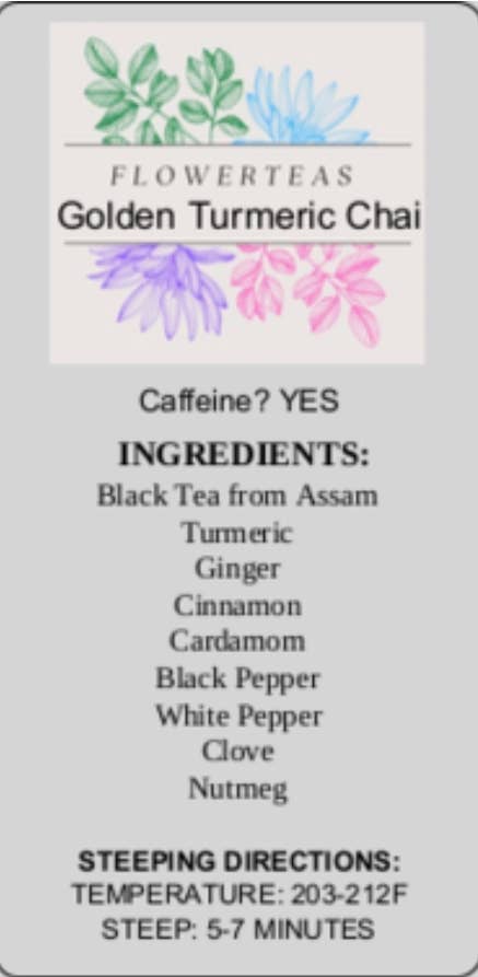 FlowerTeas – Engroshandel Løs te – Løsbladet te i løs vægt 1 lbs Kommerciel brygning Fødevareservice66