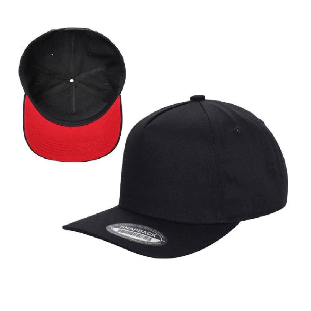 DOBBI - Wholesale Flat Brim Cap - Unisex - 5 Panel Snapback Caps75