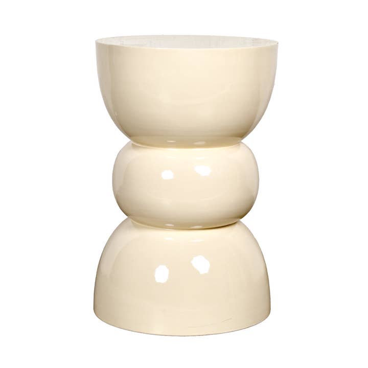 Titou beige soffbord med diameter 30 cm och höjd 45 cm för wholesale av Opjet Paris