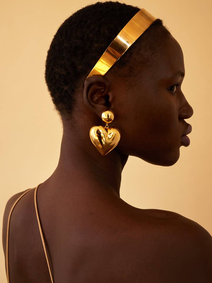 Gigi Heart Earrings for wholesale by Lelet NY