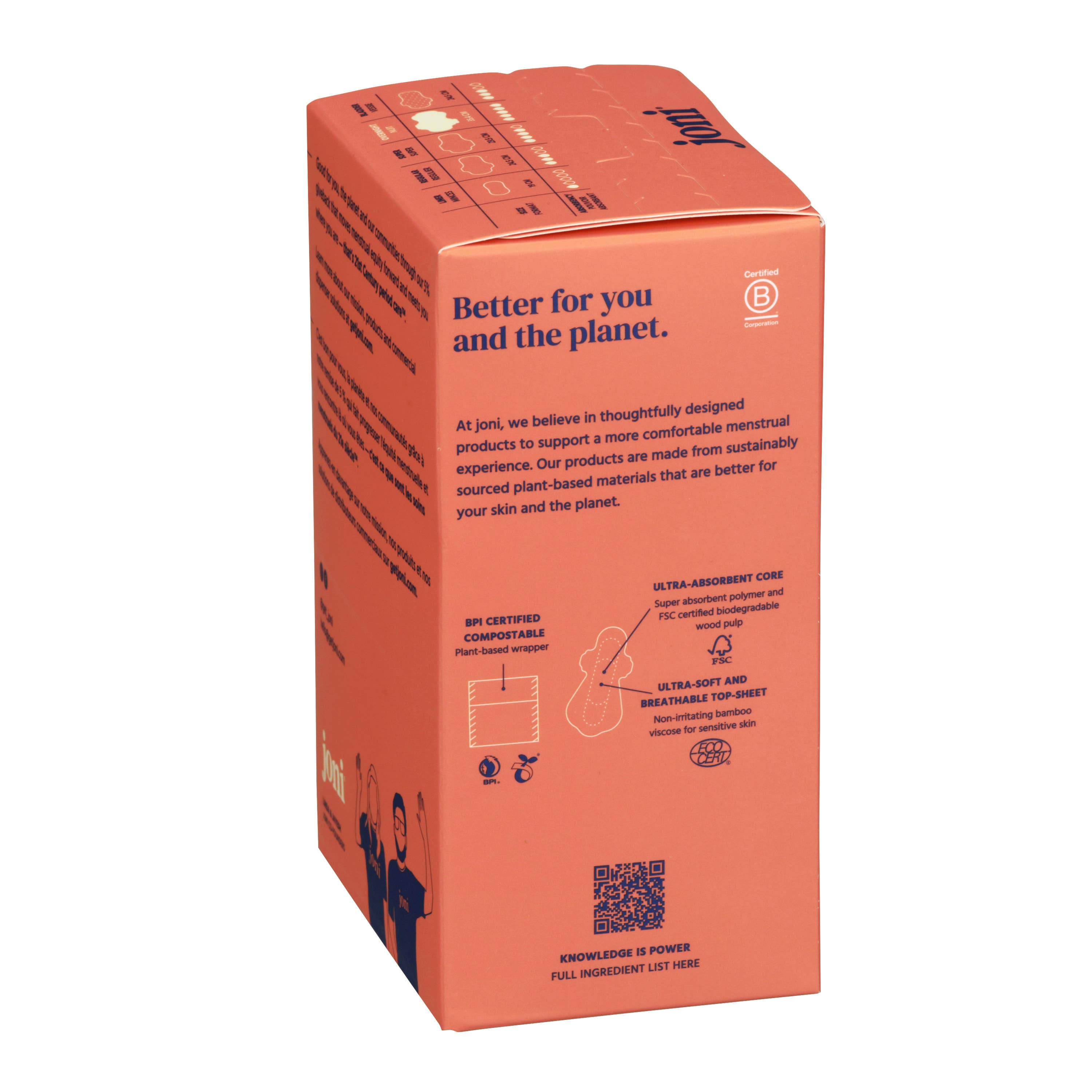 joni - Vente Protections menstruelles/serviettes hygiéniques - joni Serviettes de Nuit en Bambou1