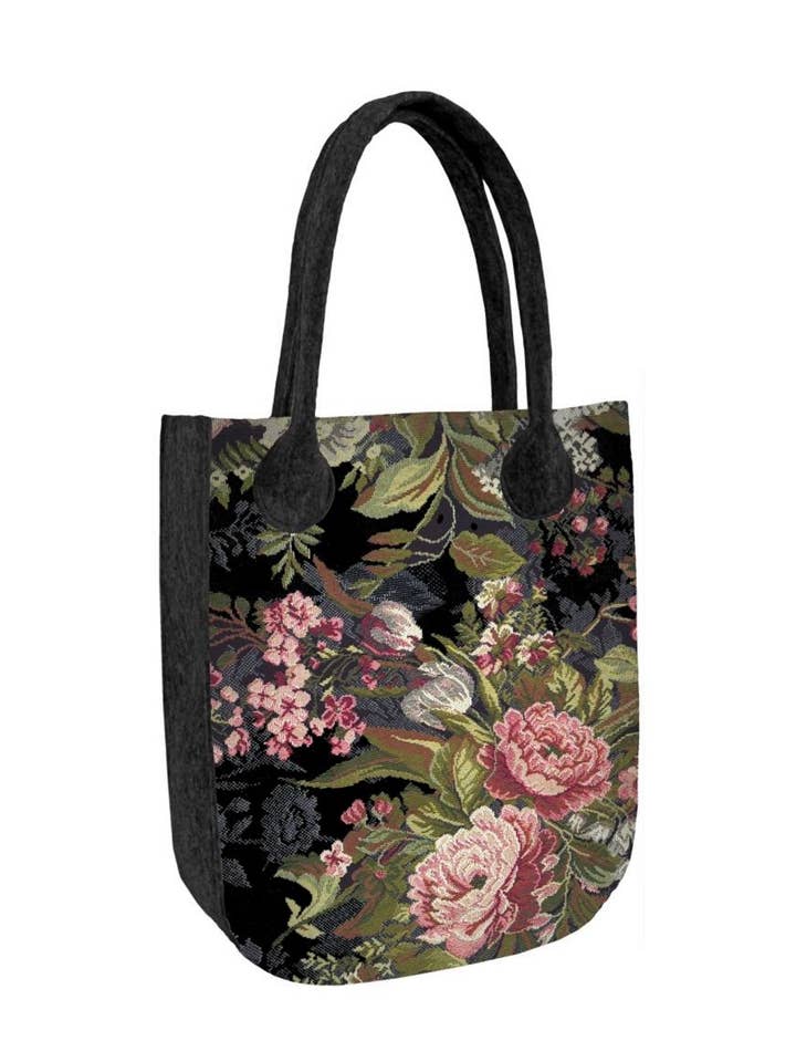 Aurelia Bertoni City Line Bolso shopper de fieltro Antracita para venta al por mayor de IngrossoBertoni by INCI Srl