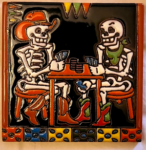 Arara Enterprises – wholesale Wall tile – TD-51 Skeletons Playing Cards0