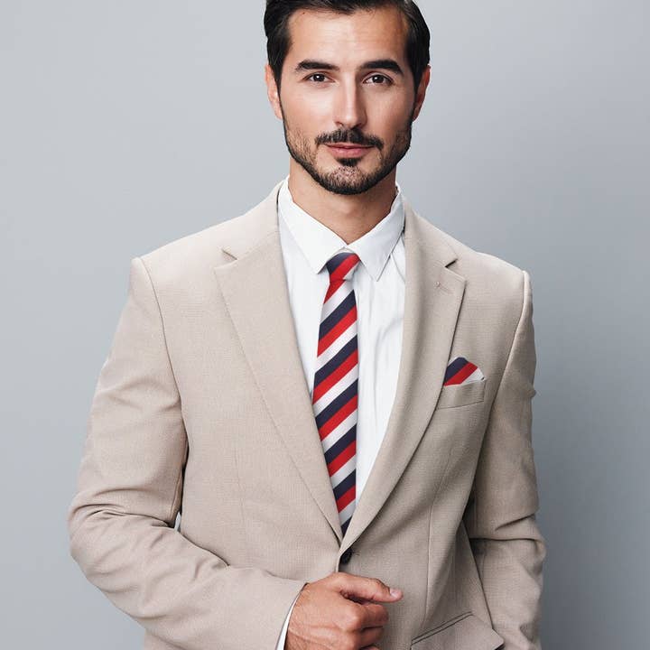 Dubal Brothers - Wholesale Necktie - Men's - Striped Necktie & Pocket Square (Multipacks) by Vittorio Farina11