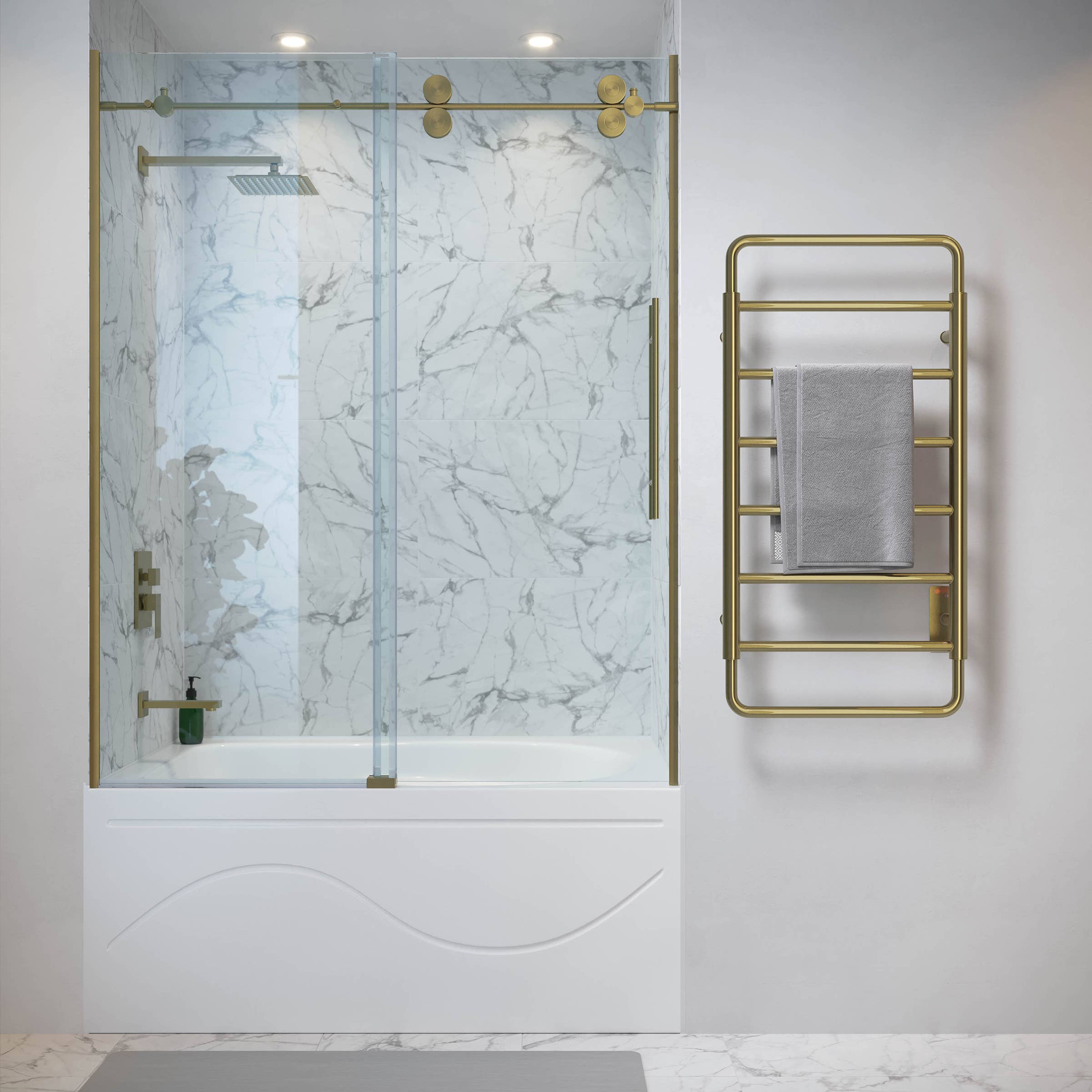 Swiss Madison - Wholesale Towel Holder/Hanger - Ivy 8-Bar Electric Towel Warmer in Brushed Gold11