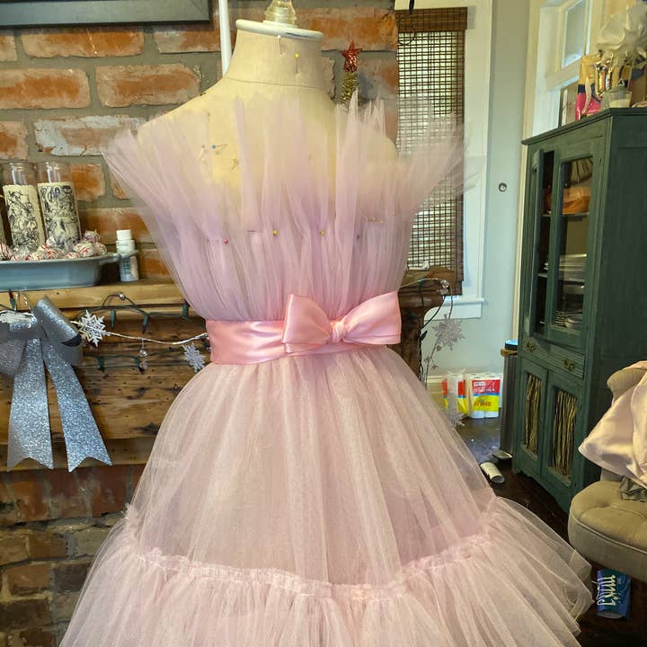 Lessara chic designs – Vestido - Mulher por atacado – Vestido de tule algodão doce0